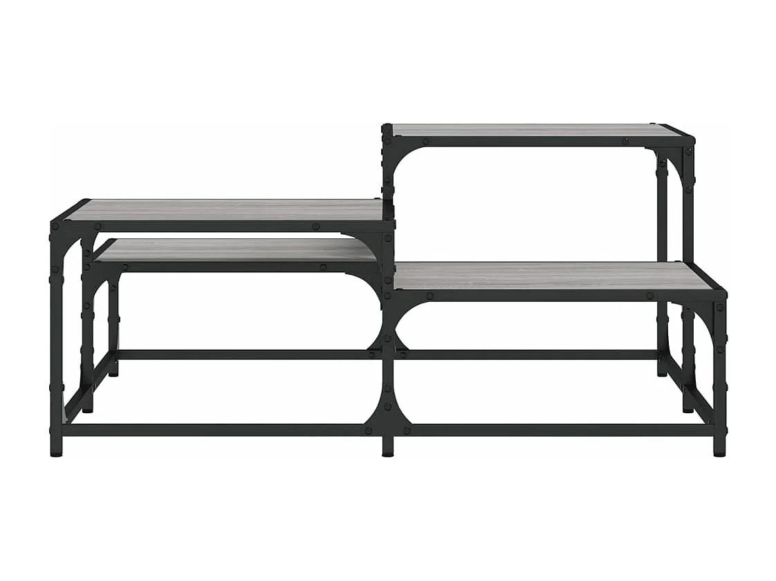 Mesa de centro madera de ingeniería gris Sonoma 87,5x87,5x40 cm