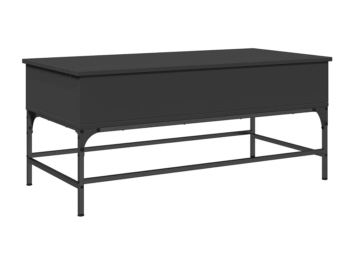 Mesa de centro 100x50x45 cm derivados de madeira/metal preto