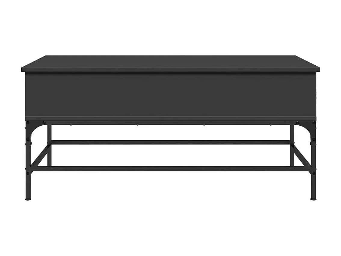 Mesa de centro 100x50x45 cm derivados de madeira/metal preto