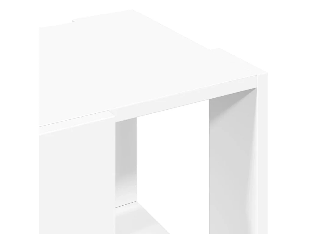 Table basse blanc 32x32x30 cm bois d'ingénierie