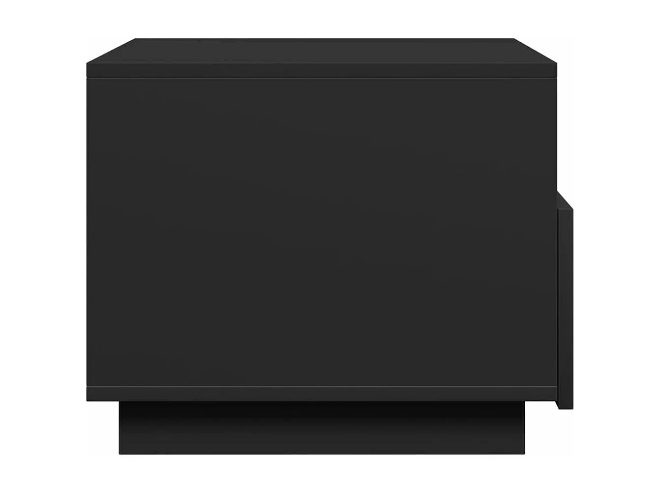 Tavolino da Soggiorno con Luci LED Nero 50x49x40 cm