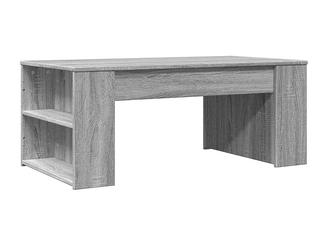 Mesa de centro 102x55x42 cm madeira processada sonoma cinzento