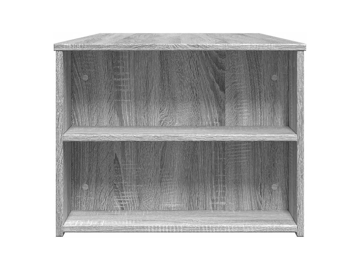 Table basse sonoma gris 102x55x42 cm bois d'ingénierie