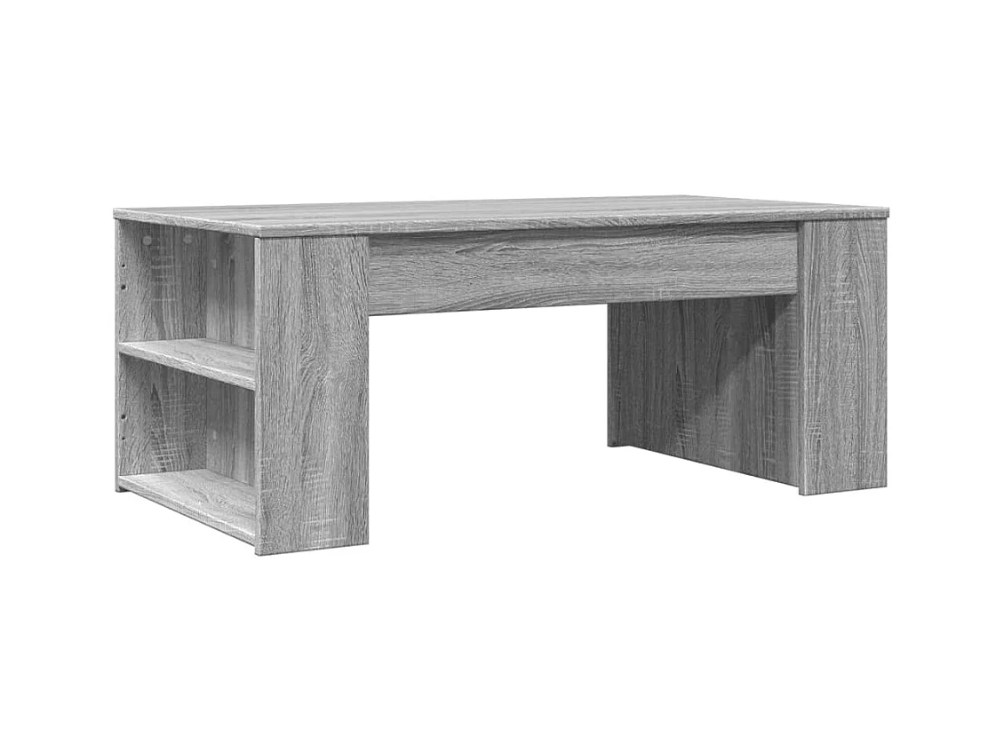 Table basse sonoma gris 102x55x42 cm bois d'ingénierie