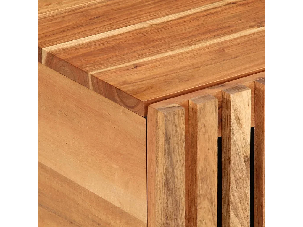 Couchtisch 80x51x40 cm Massivholz Akazie