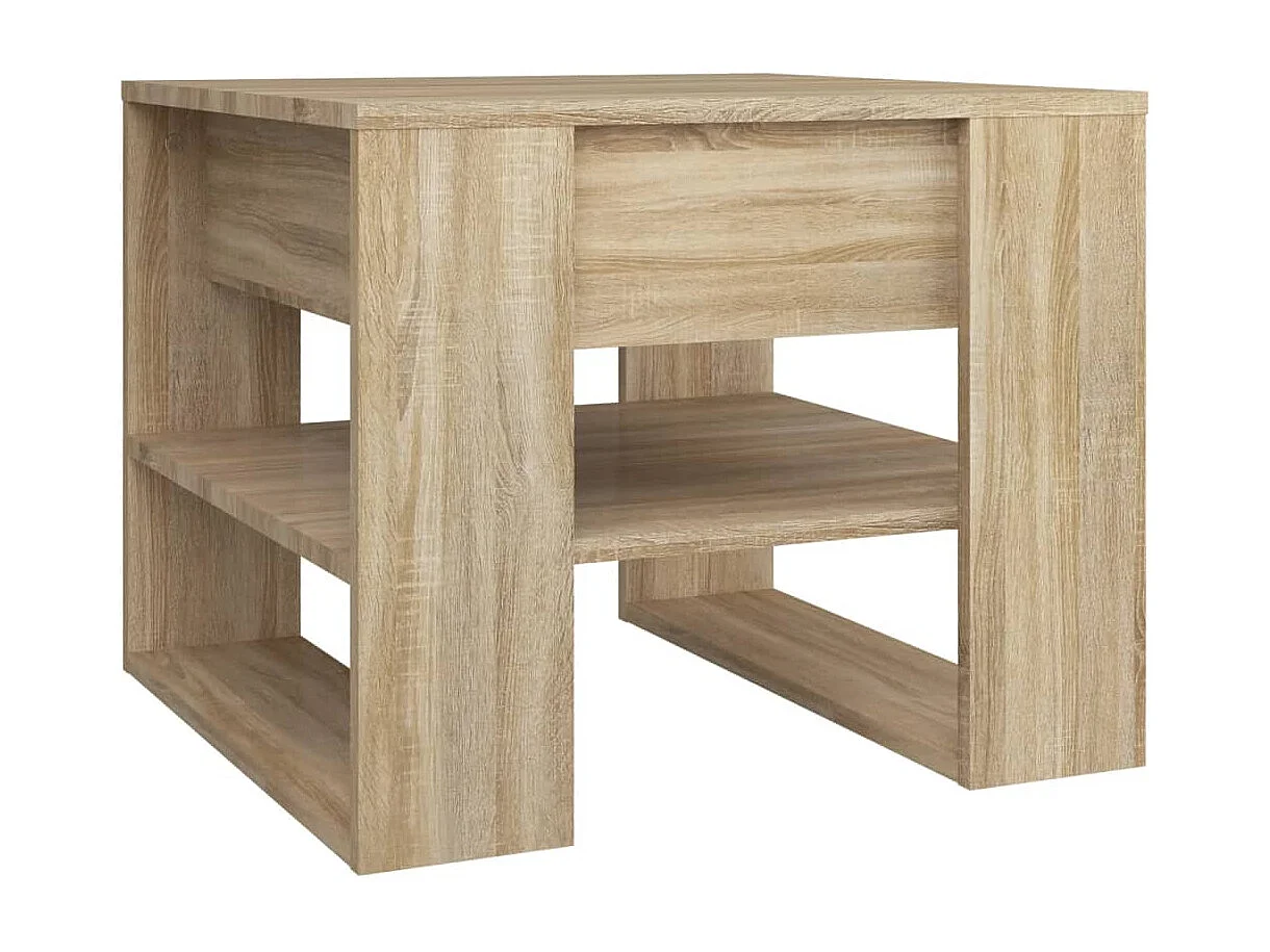 Table basse chêne sonoma 55,5x55x45 cm bois d'ingénierie