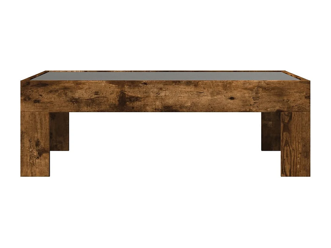 Couchtisch mit Infinity-LED Räuchereiche 90x50x30 cm