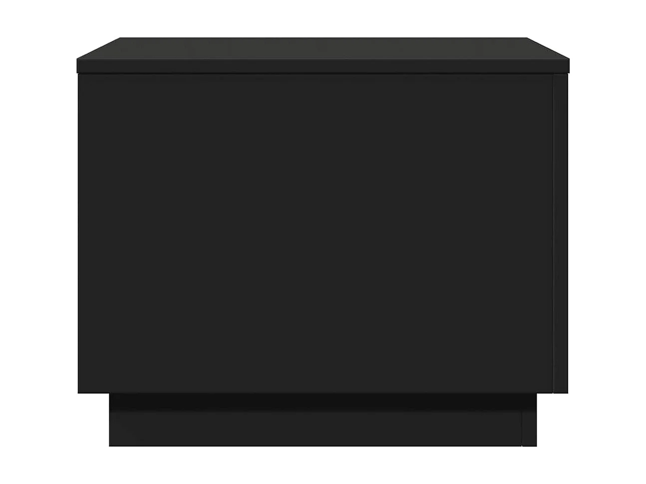 Mesa de centro com luzes LED 50x50x40 cm preto