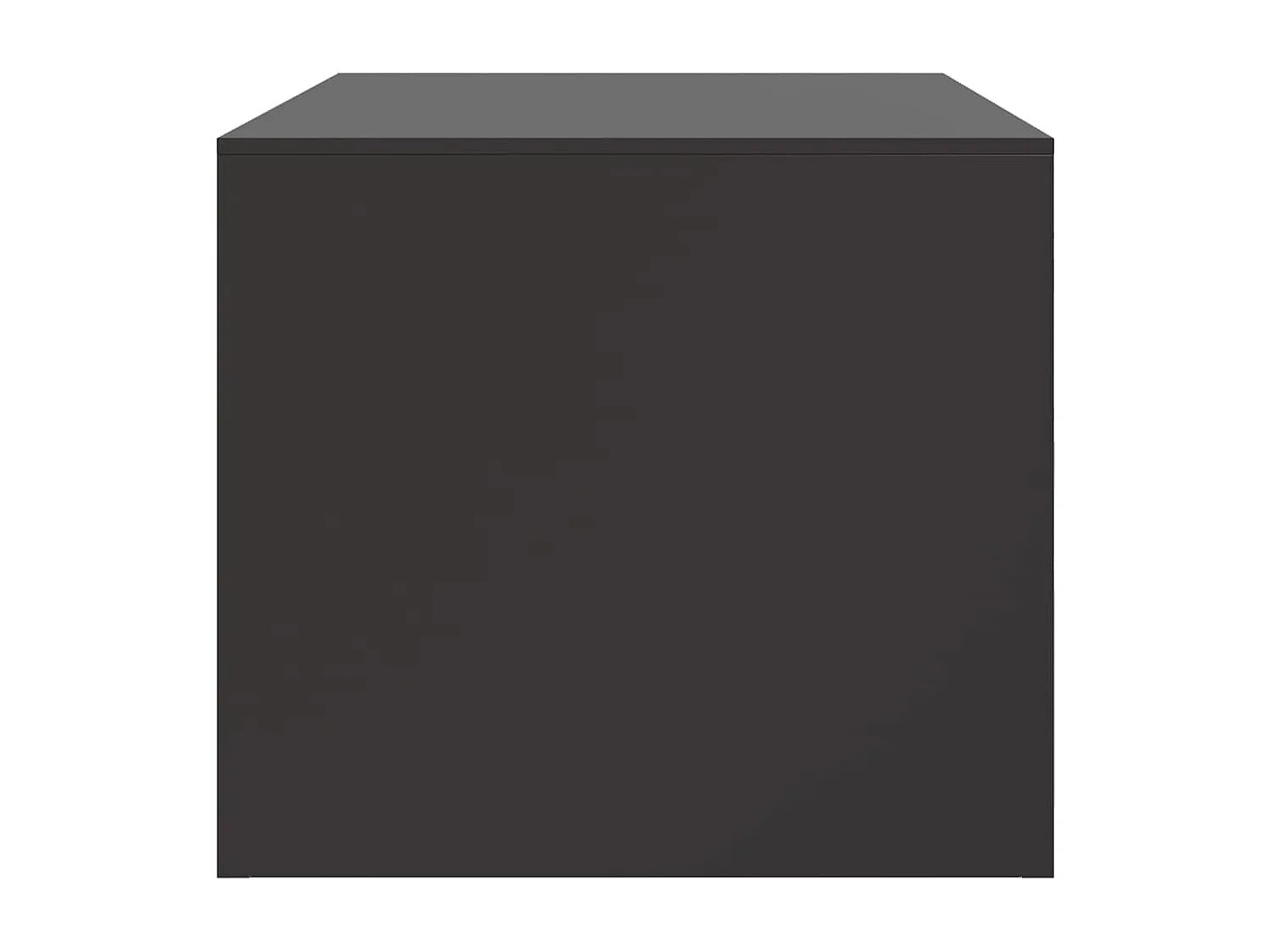 Tavolino da Salotto Nero 67x50x44 cm in Acciaio