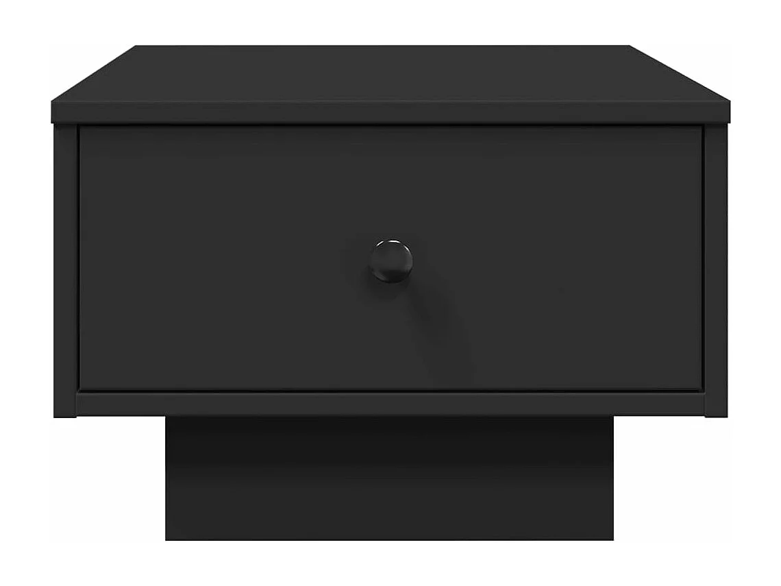 Table basse noir 60x45x31 cm bois d'ingénierie
