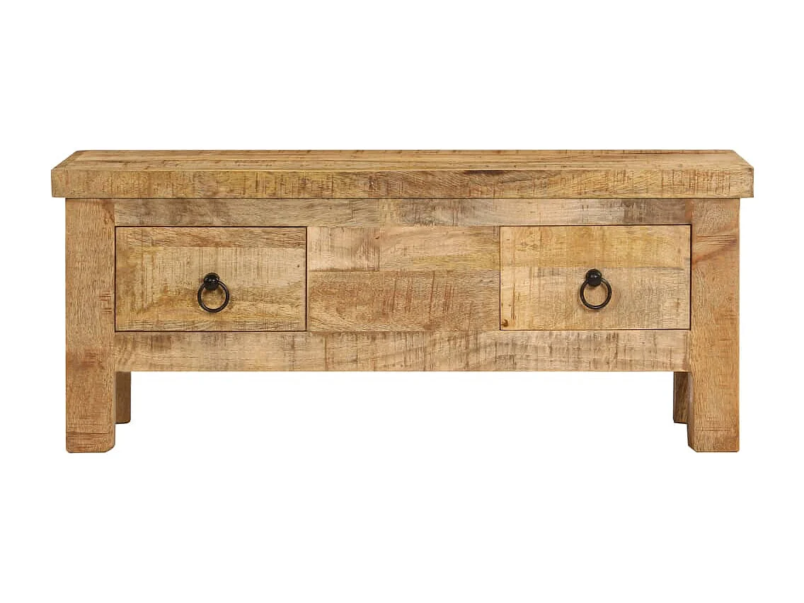 Couchtisch 90x45x35 cm Massivholz Mango