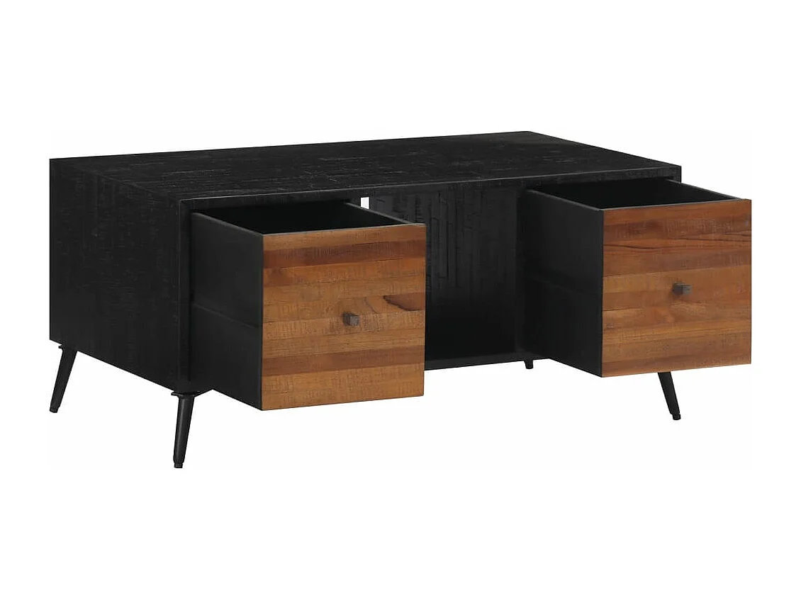 Table basse 90x50x41 cm teck de récupération massif