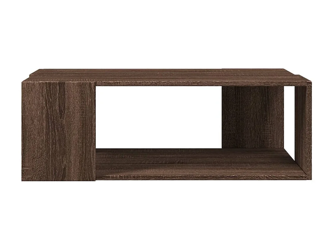 Table basse chêne marron 89,5x48x30 cm bois d'ingénierie