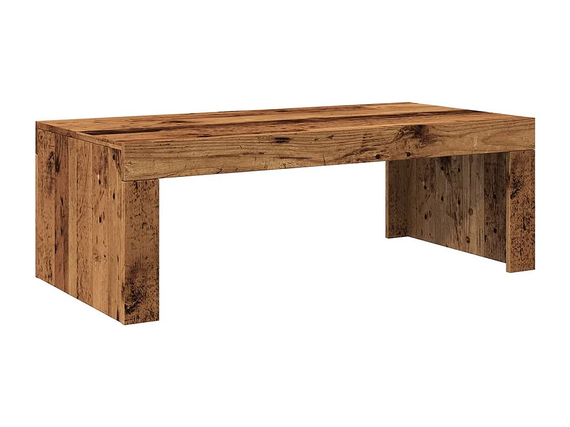 Tavolino da Salotto Legno Antico 102x50x35 cm in Truciolato