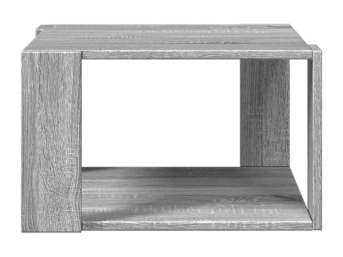 Tavolino Salotto Grigio Sonoma 51,5x51,5x30cm Legno Multistrato