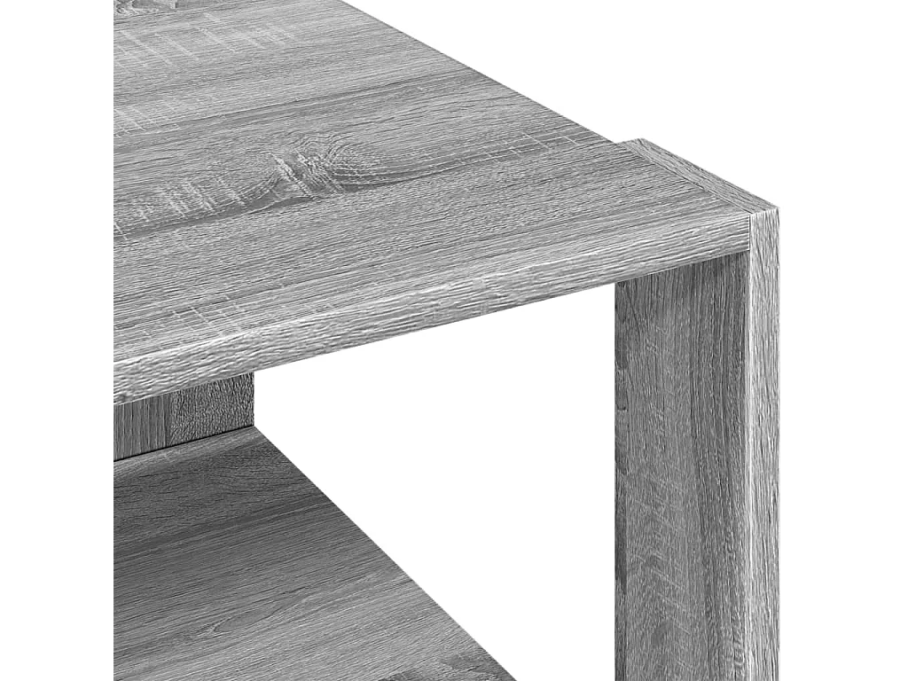 Tavolino Salotto Grigio Sonoma 51,5x51,5x30cm Legno Multistrato