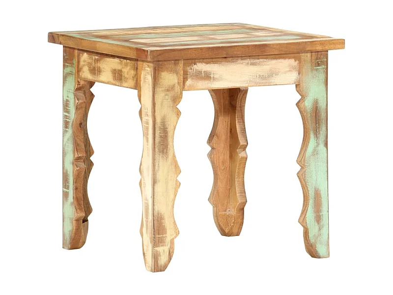Table basse 40x40x40 cm Bois de récupération solide