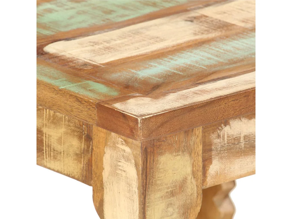 Table basse 40x40x40 cm Bois de récupération solide