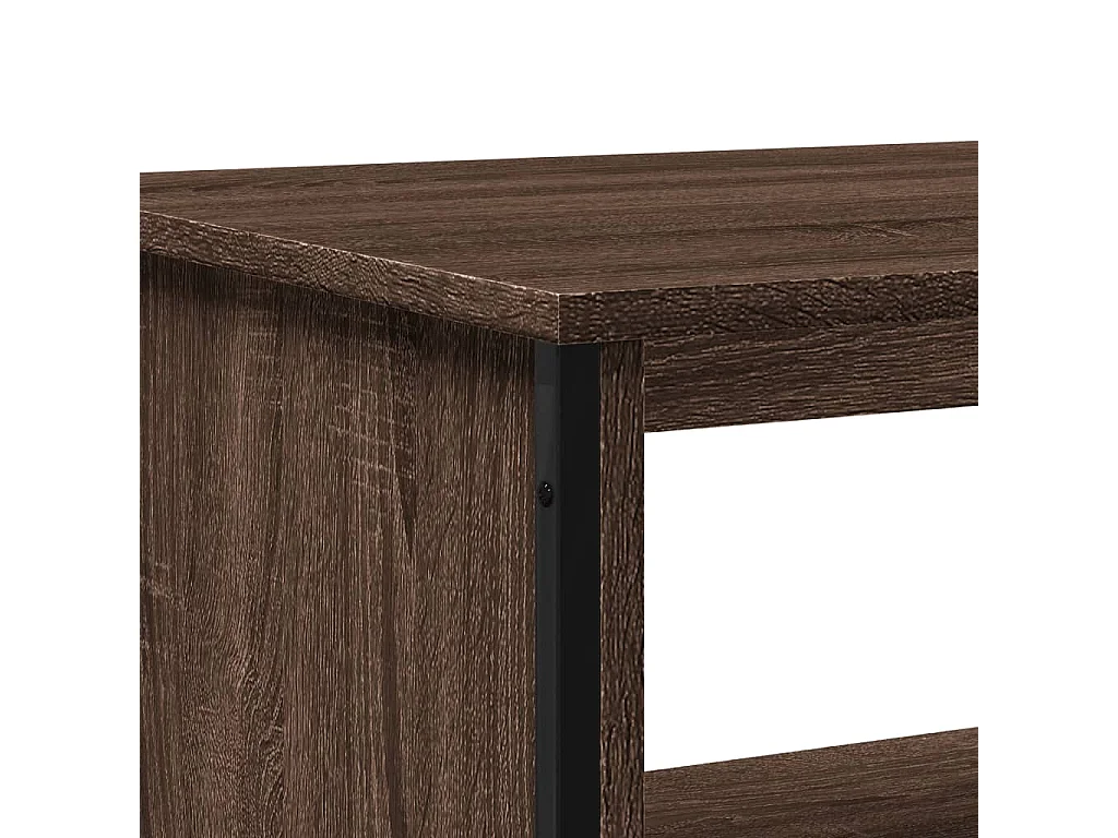 Tavolino da Salotto Rovere Marrone 75x51x40cm Legno Multistrato