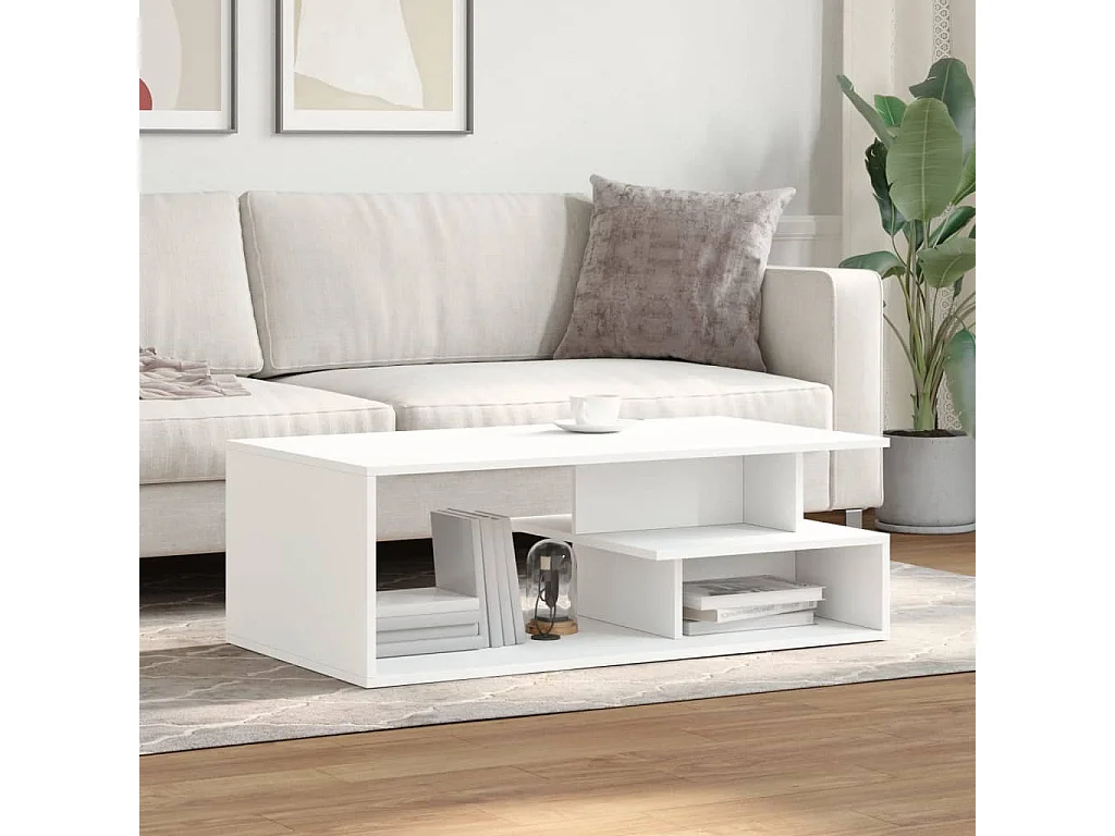 Mesa de centro 102x55x35 cm derivados de madeira branco