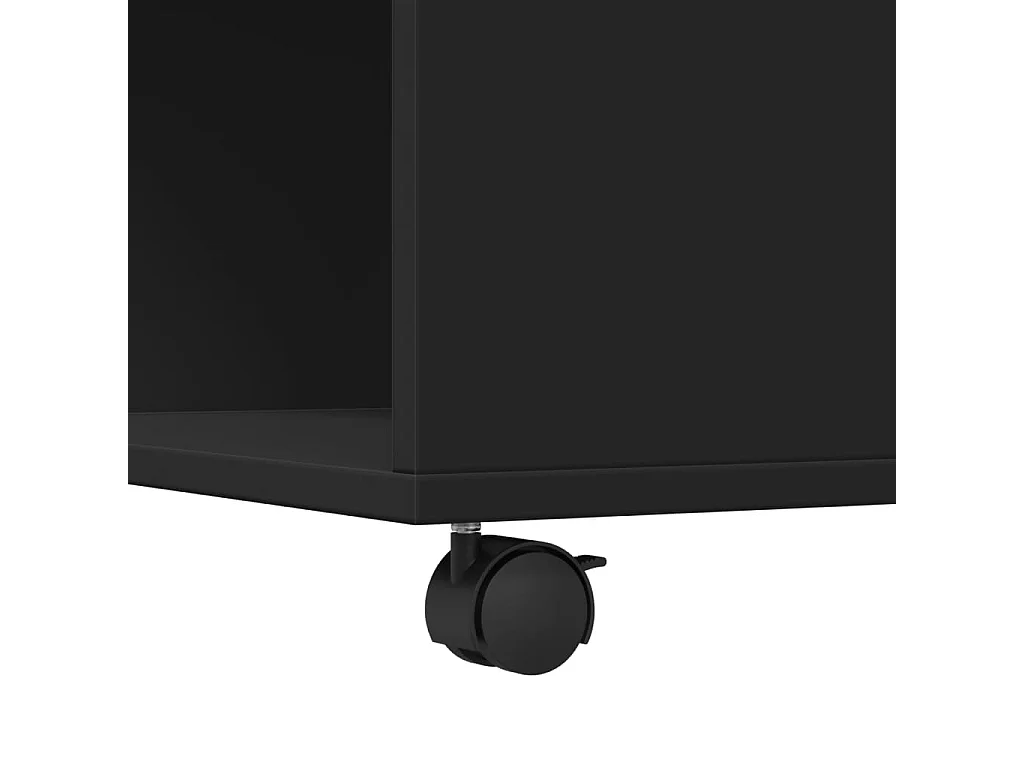 Tavolino da Salotto Nero 80x80x40 cm in Legno Multistrato