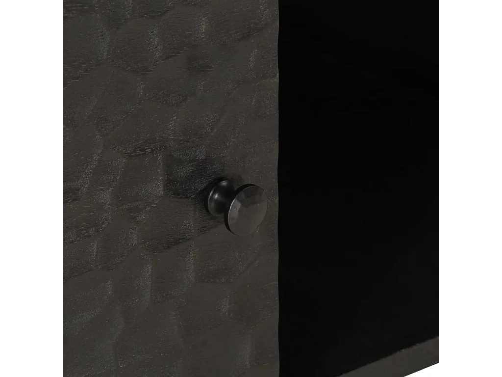 Couchtisch Schwarz 100x54x40 cm Massivholz Mango