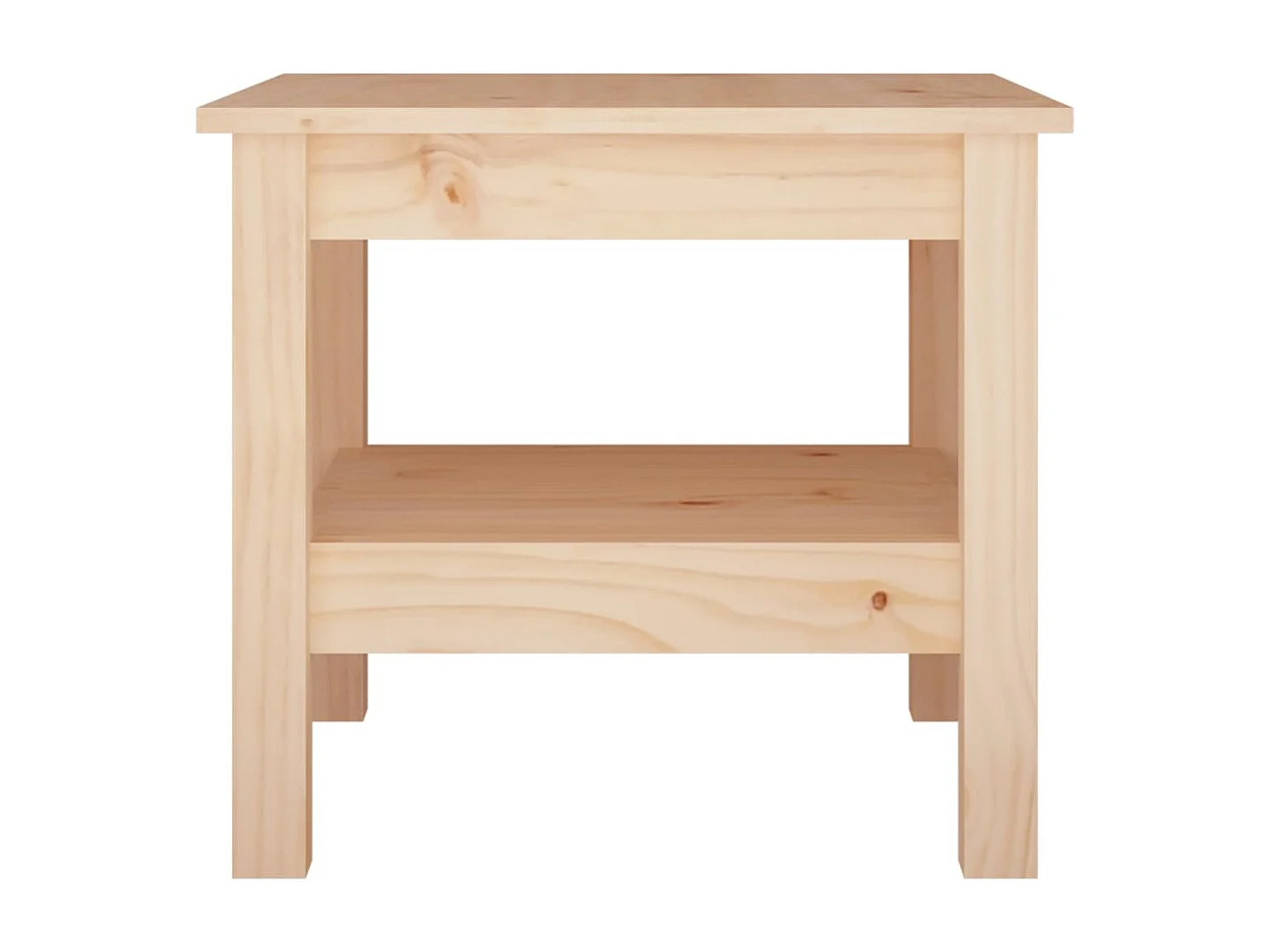 Tavolino da Salotto 45x45x40 cm Legno Massello di Pino