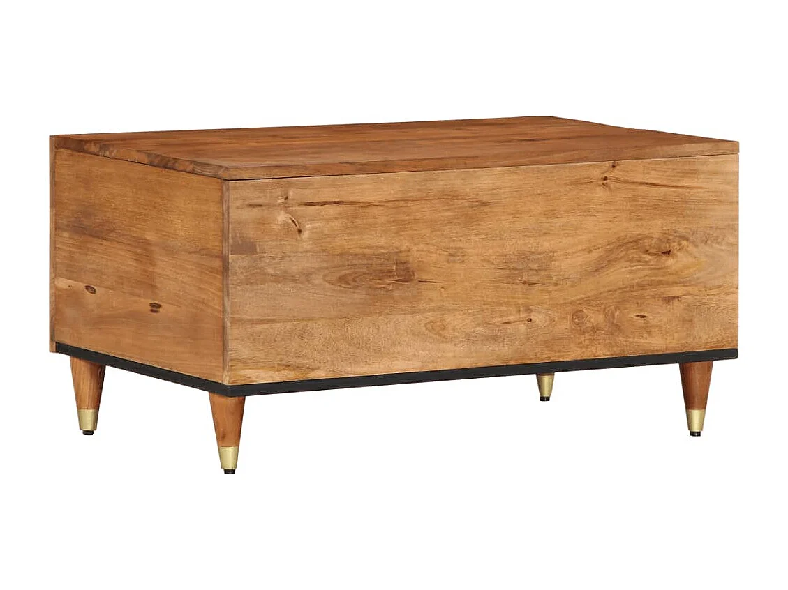 Tavolino da Salotto 80x50x40 cm Legno Massello di Mango