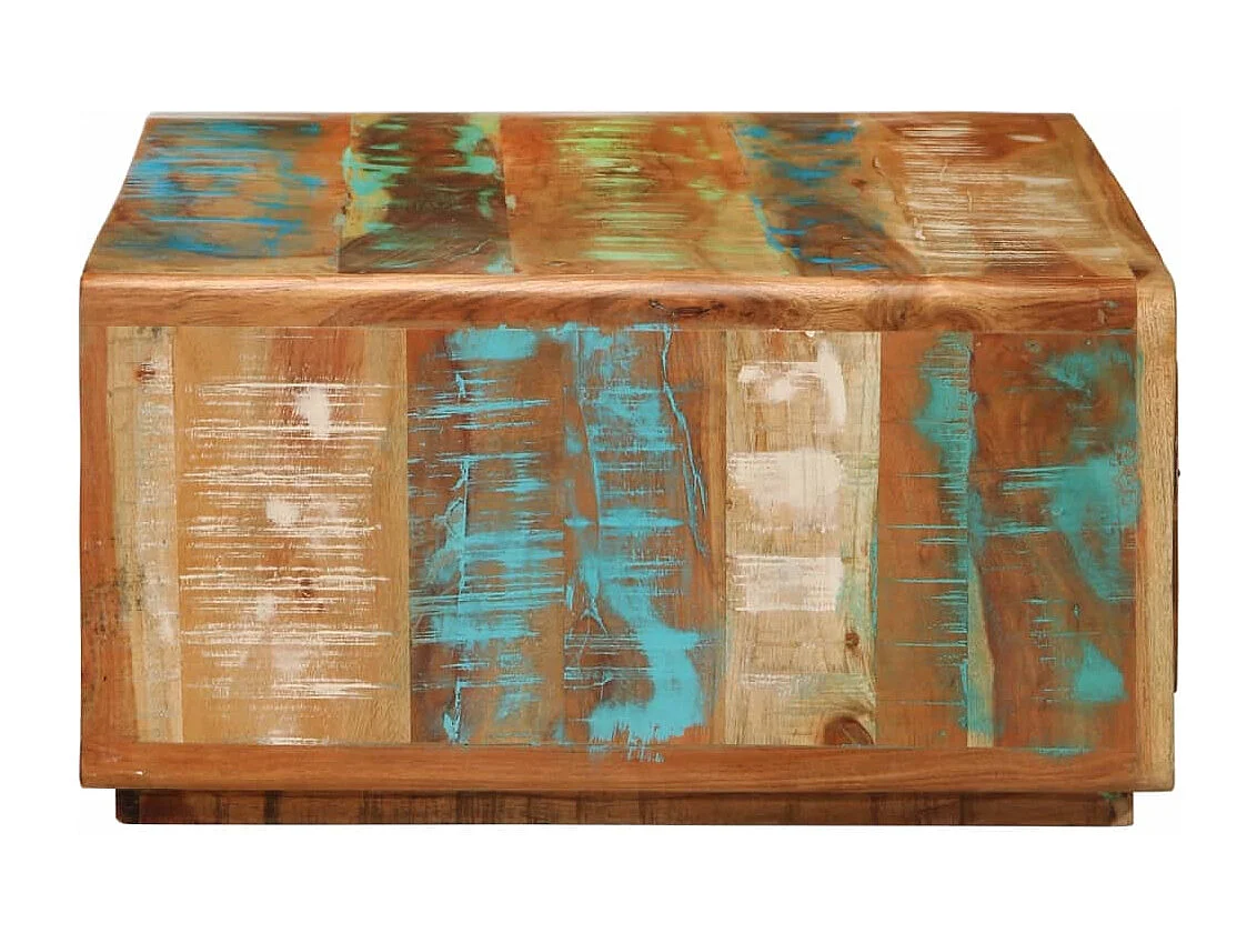 Table basse 89x55x29 cm bois de récupération massif