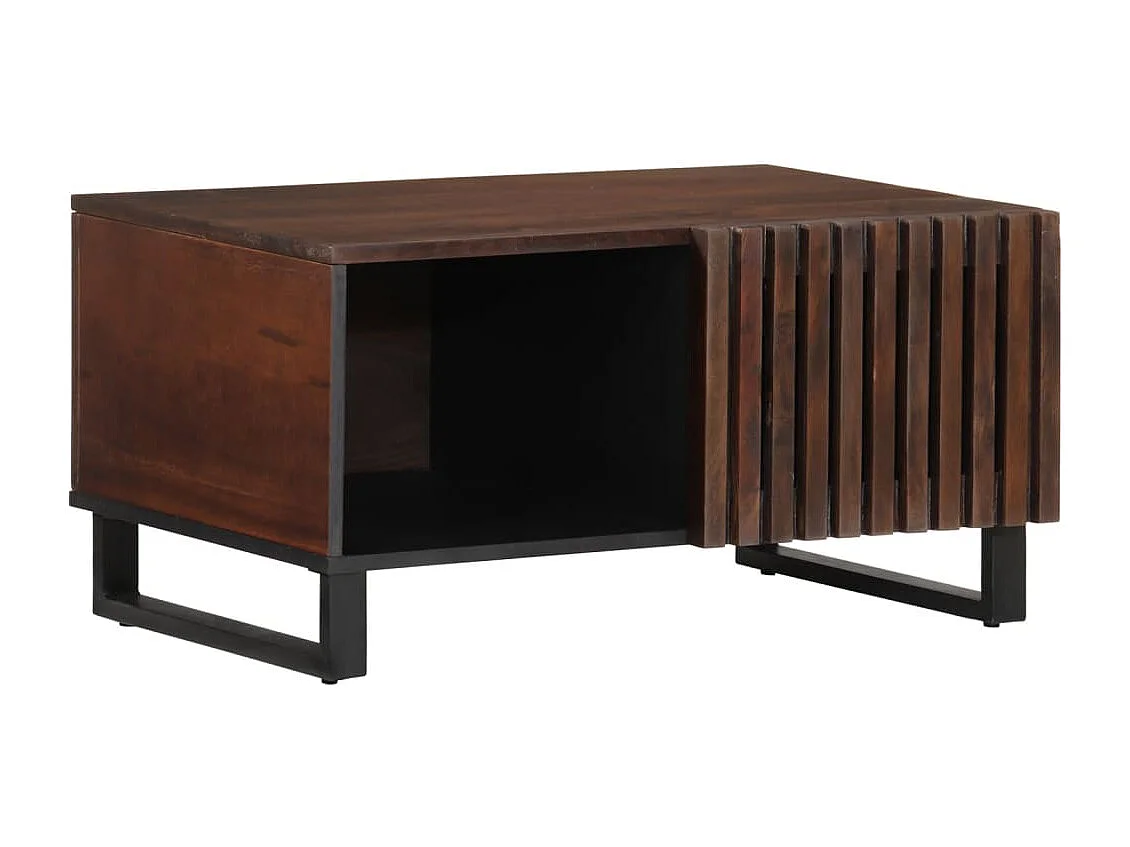 Couchtisch Braun 80x51x40 cm Massivholz Mango
