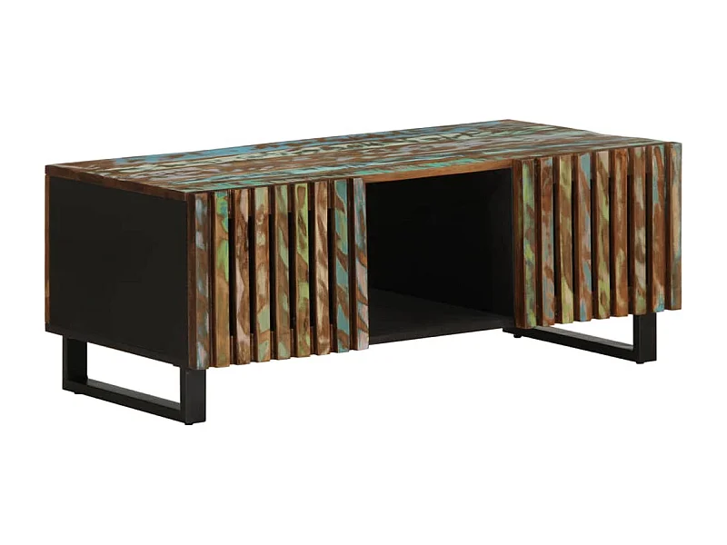 Table basse 100x55x40 cm bois massif d'acacia