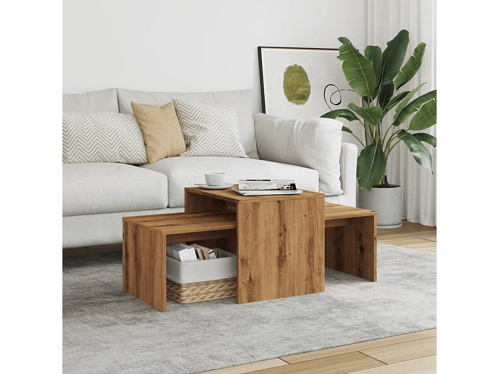 Couchtisch Artisan-Eiche 100x48x40 cm Holzwerkstoff