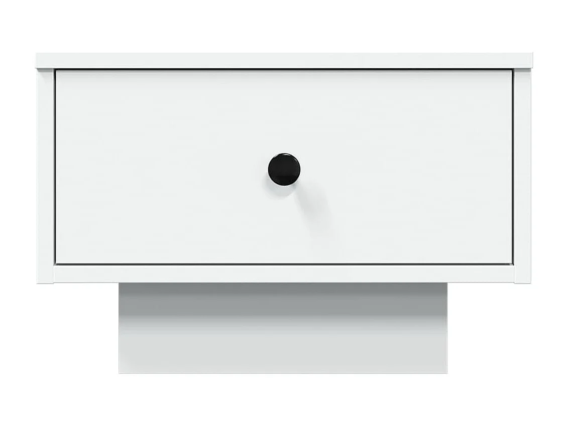 Table basse blanc 60x45x31 cm bois d'ingénierie