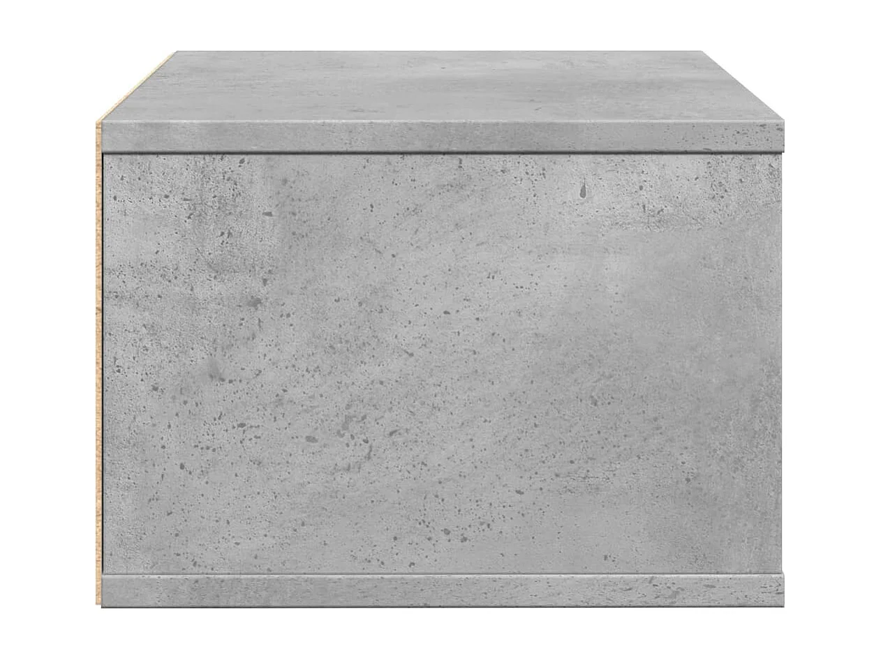 Betongrijze printersteun 40x32x22,5 cm samengesteld hout