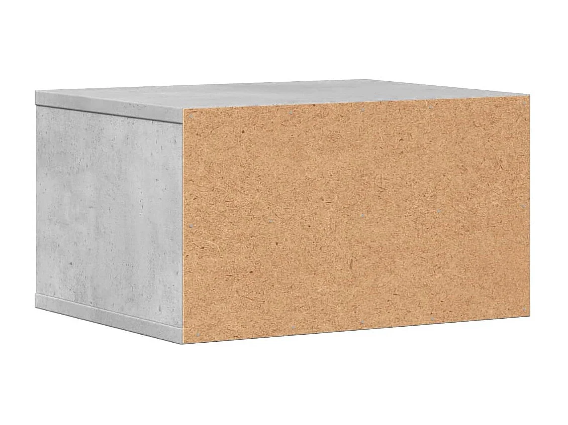 Betongrijze printersteun 40x32x22,5 cm samengesteld hout