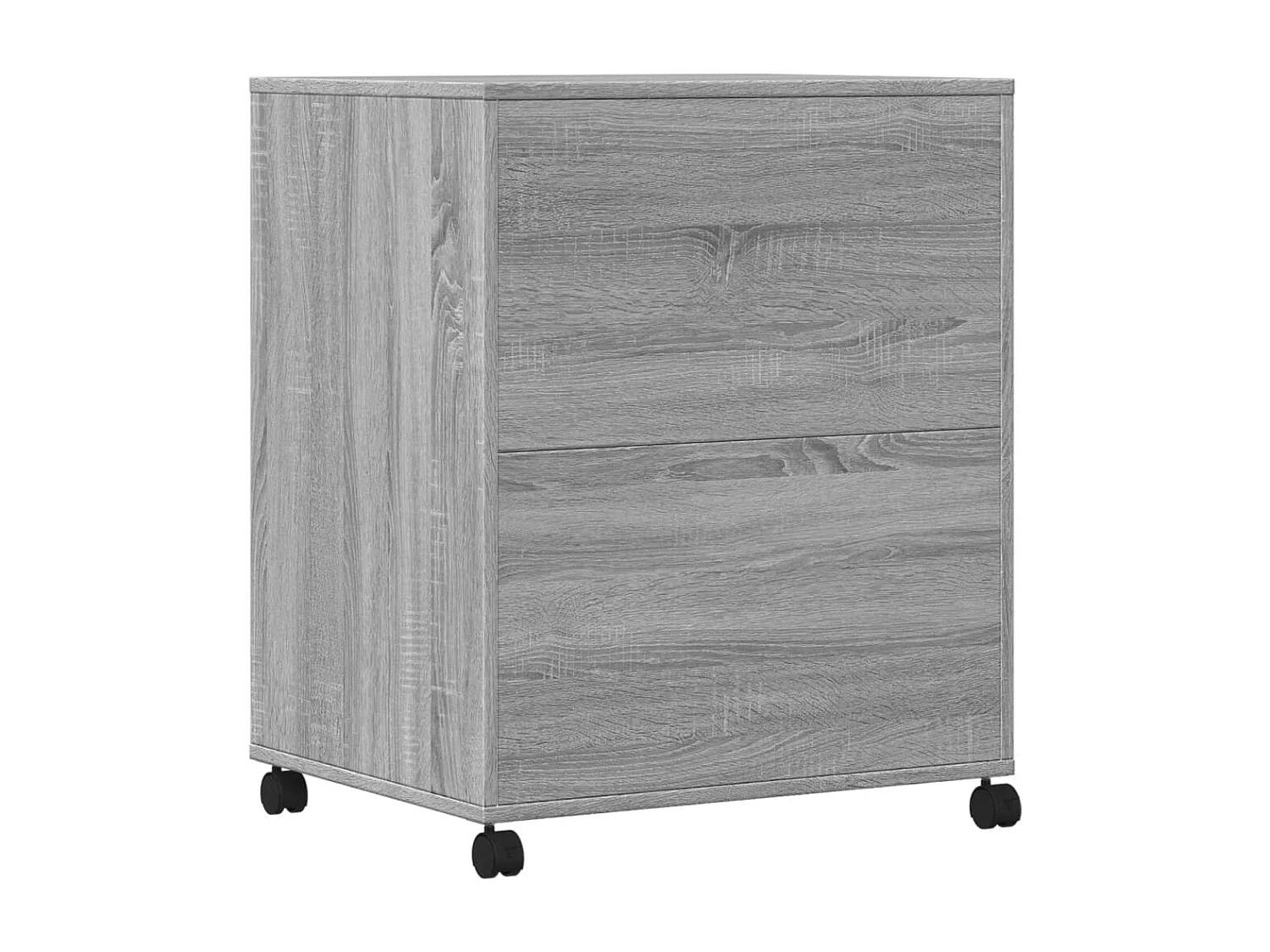 Soporte para impresora con ruedas sonoma gris 60x48x74 cm