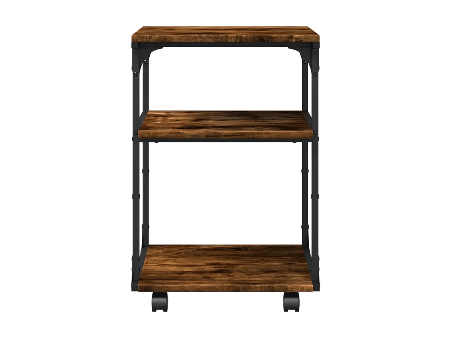 Supporto stampante 3 piani rovere fumé 43x48x64 cm