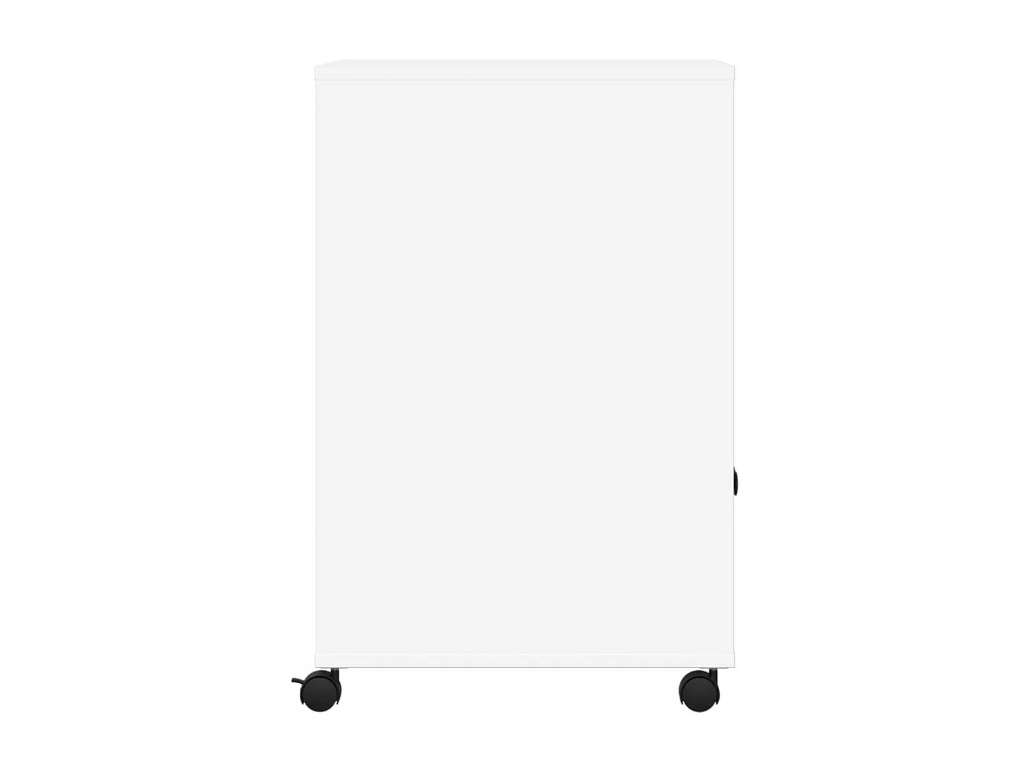 Support d'imprimante avec roulettes blanc 60x48x74 cm