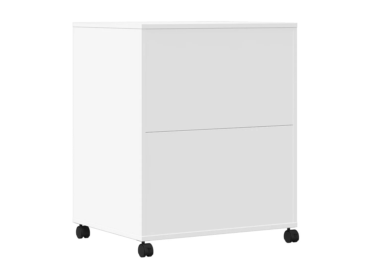 Support d'imprimante avec roulettes blanc 60x48x74 cm