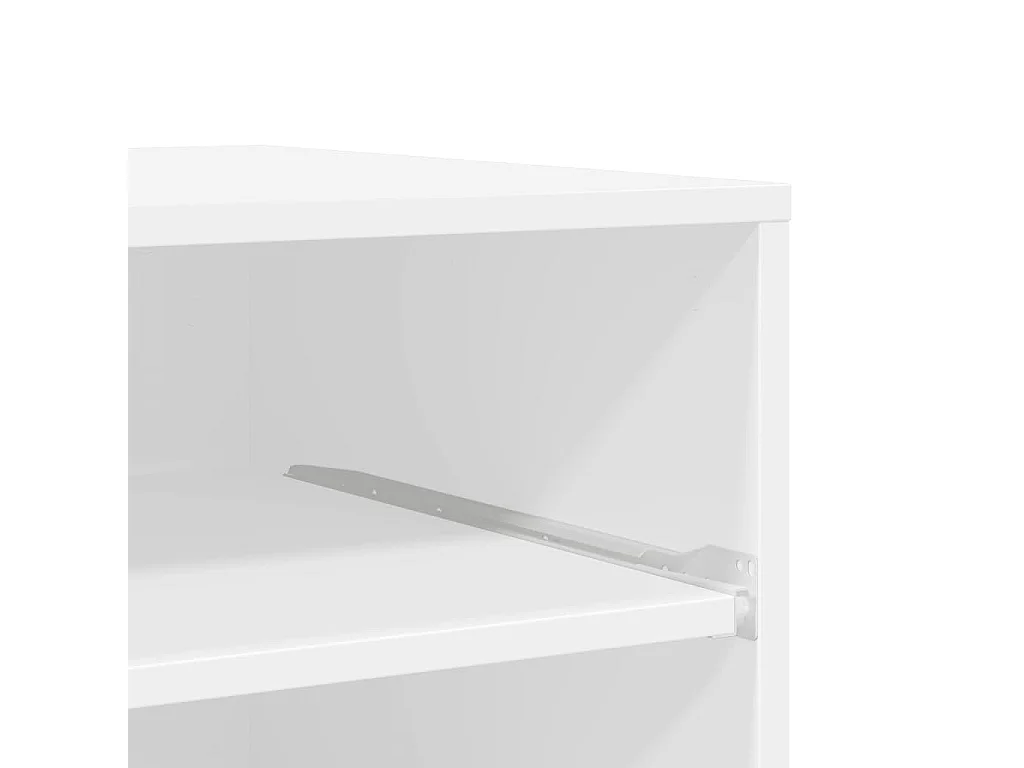 Support d'imprimante avec roulettes blanc 60x48x74 cm