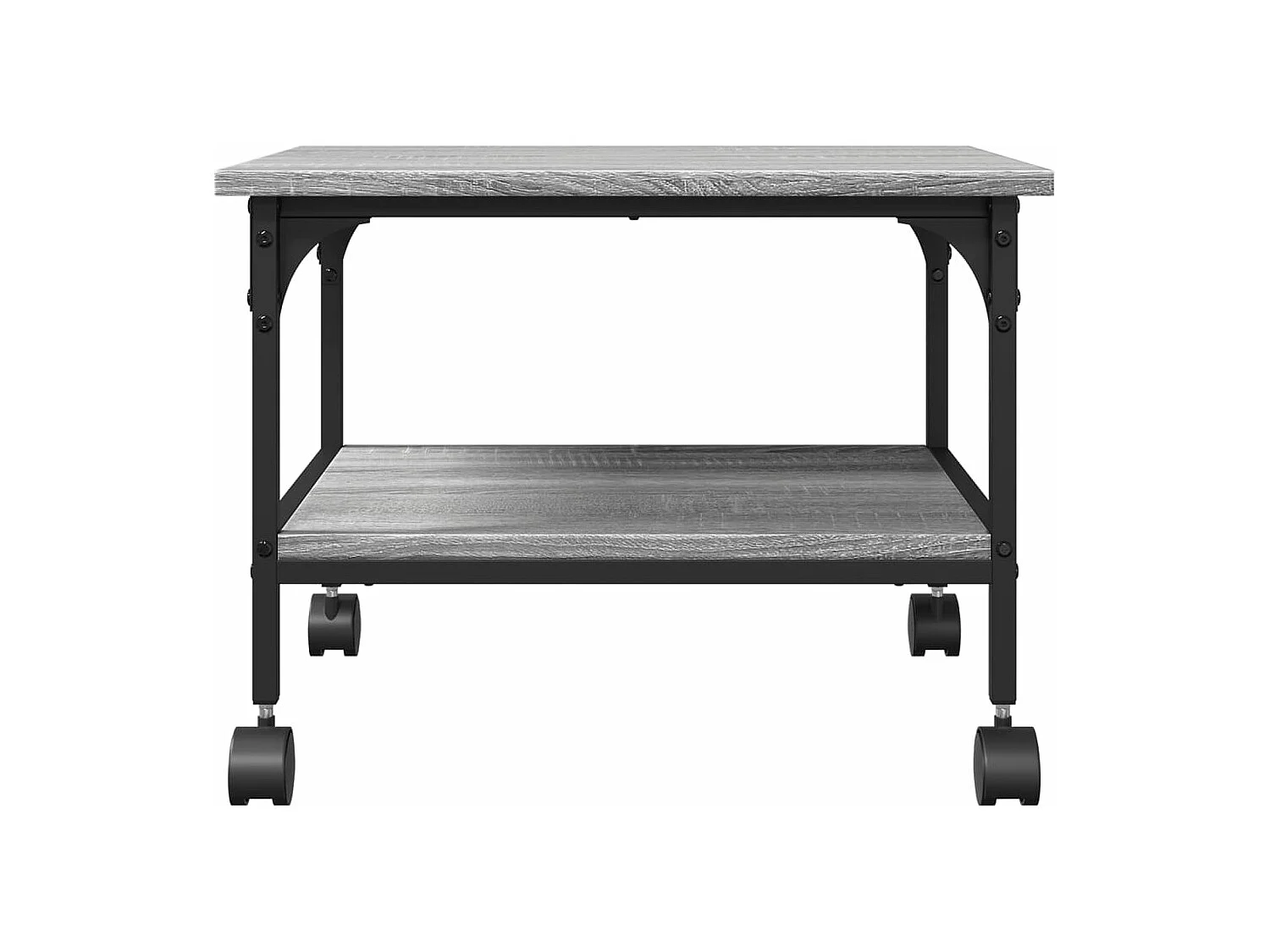 Soporte impresora 2 niveles sonoma gris 50x40x38 cm