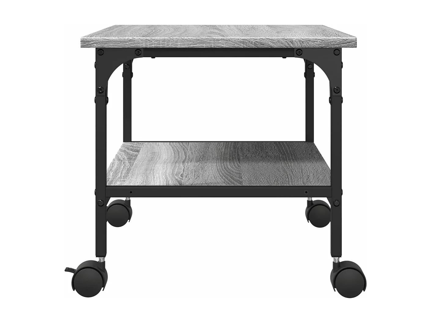 Soporte impresora 2 niveles sonoma gris 50x40x38 cm