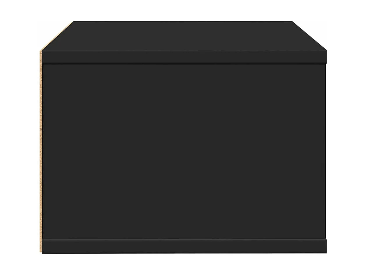 Schwarzer Druckerständer 40x32x22,5 cm aus Holzwerkstoff