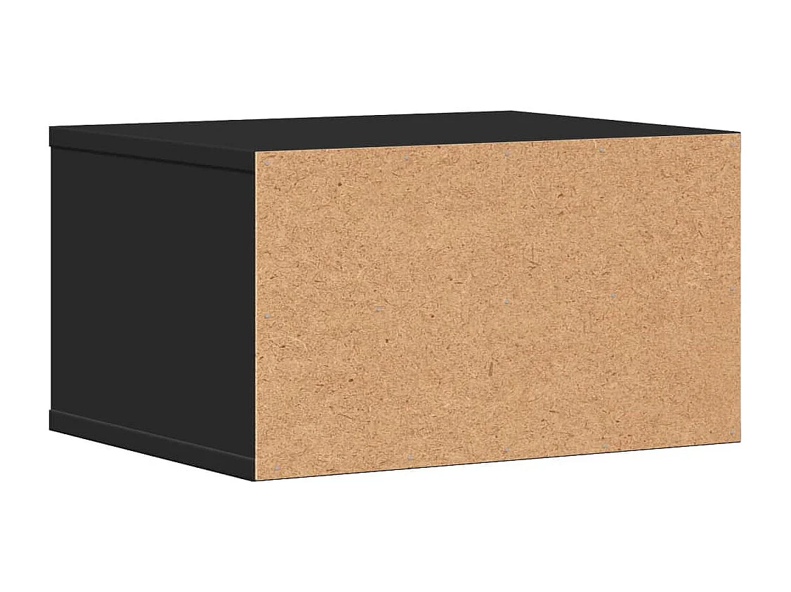 Schwarzer Druckerständer 40x32x22,5 cm aus Holzwerkstoff