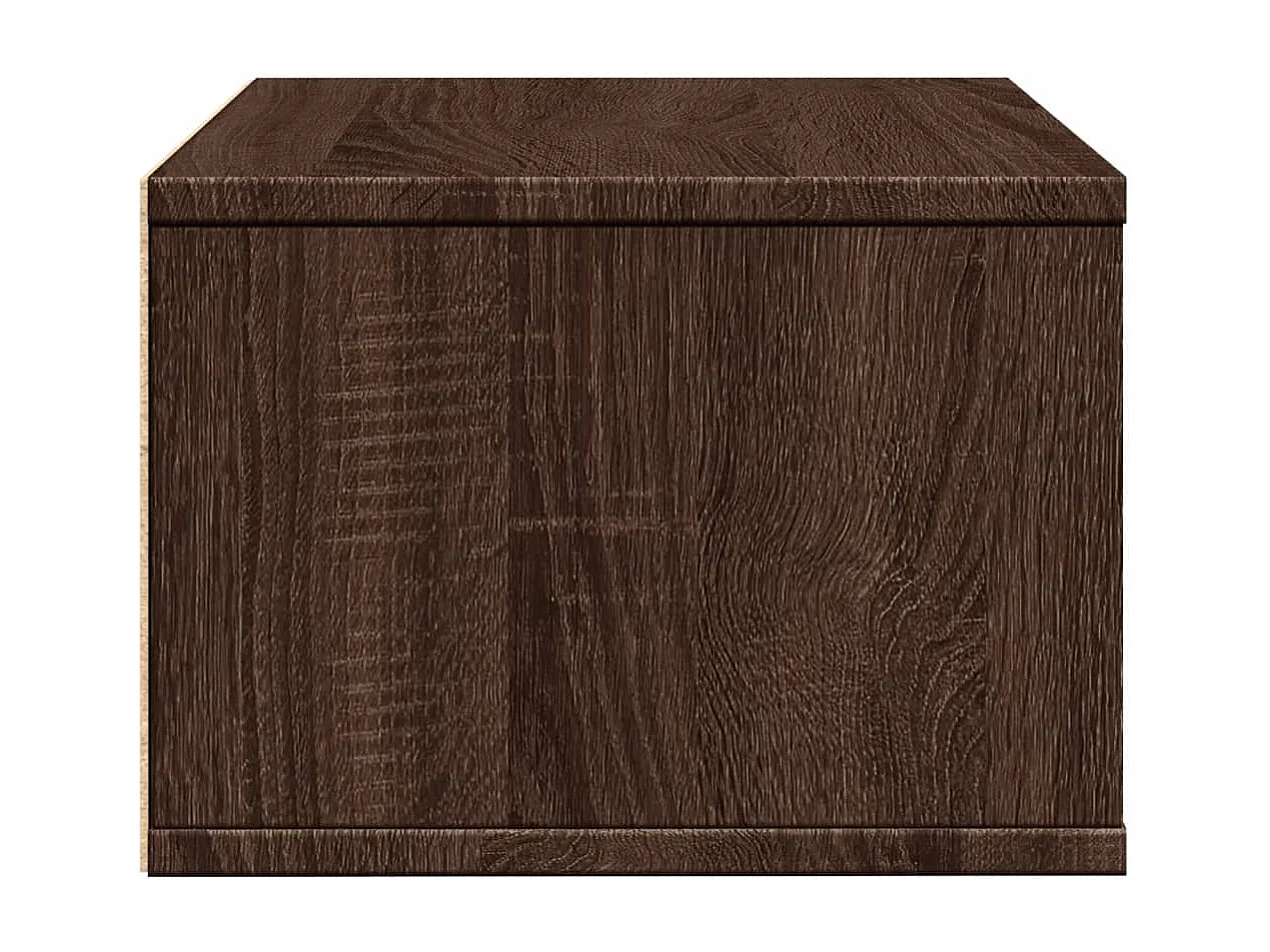 Soporte para impresora roble marrón 40x32x22,5 cm madera contrachapada