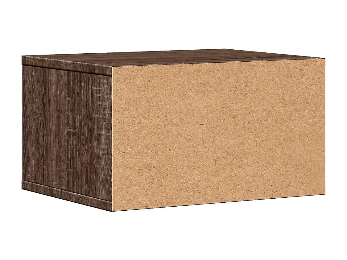 Soporte para impresora roble marrón 40x32x22,5 cm madera contrachapada