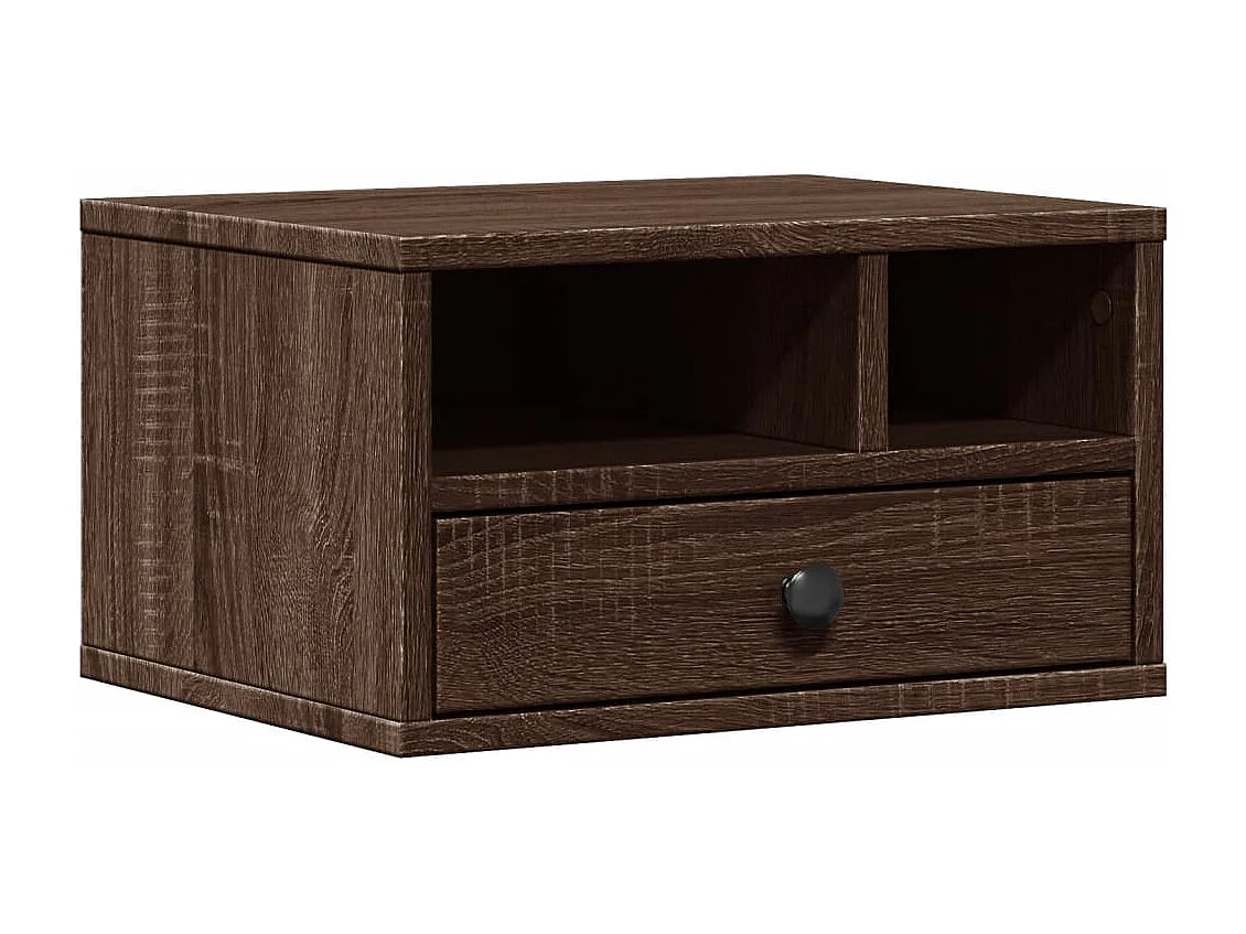 Bruin eiken printersteun 40x32x22,5 cm samengesteld hout