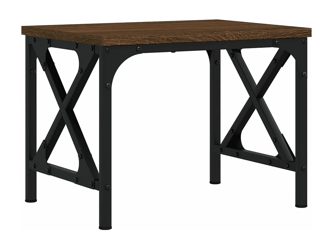 Support d'imprimante chêne marron 40x30x31 cm bois d'ingénierie