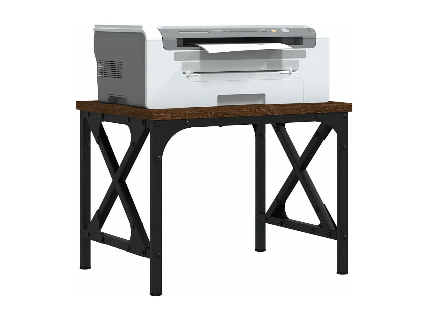 Support d'imprimante chêne marron 40x30x31 cm bois d'ingénierie