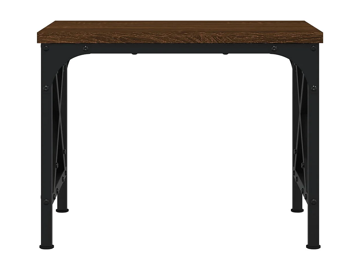 Support d'imprimante chêne marron 40x30x31 cm bois d'ingénierie